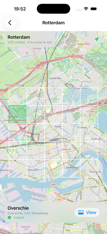 Cel bezocht en geclaimed